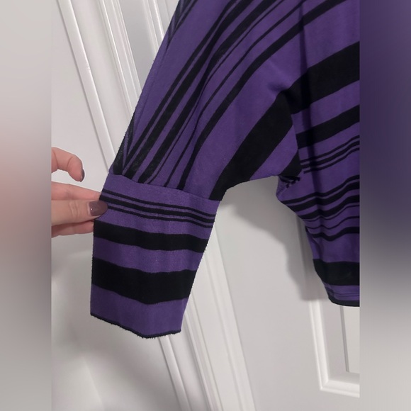 Purple/Black Crop Top - Picture 4 of 7